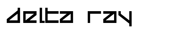 Delta Ray font