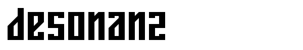 Desonanz font