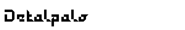 Detalpalo font