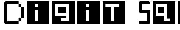 Digit Square font