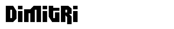 Dimitri font