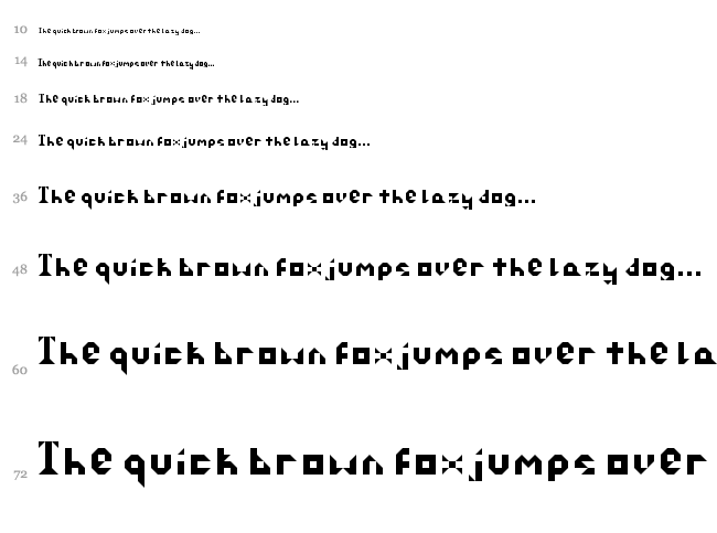 Dispose font waterfall