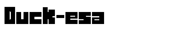 Duck-esa font