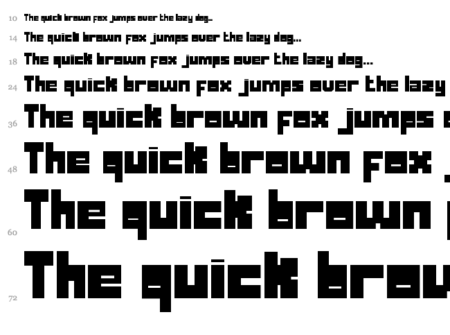 Duck-esa font waterfall