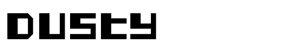 Dusty font