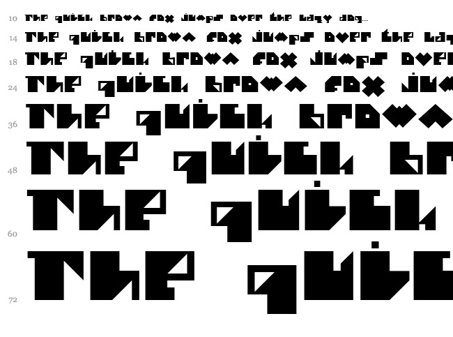e-Pececito font waterfall