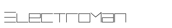 ElectroMan font preview