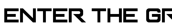 Enter The Grid font