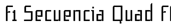 F1 Secuencia Quad FFP font