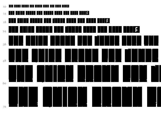 Fat Shanghai font waterfall