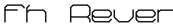 Fh Reverse font