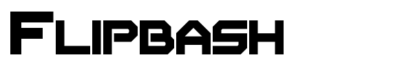 Flipbash font