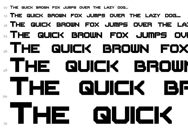 Flipbash font waterfall