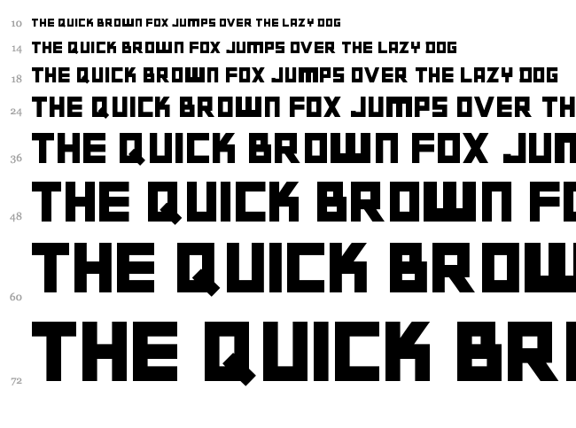 Gabato font waterfall