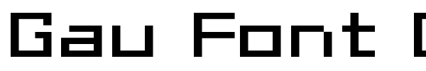 Gau Font Cube font