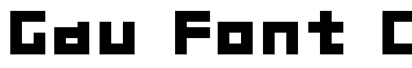 Gau Font Cube font preview