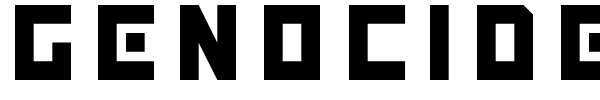 Genocide font