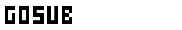 Gosub font