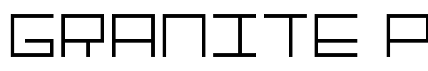 Granite Postmodern font