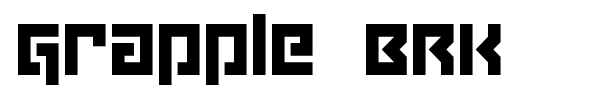 Grapple BRK font