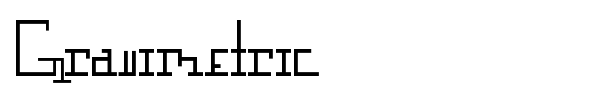 Gravimetric font