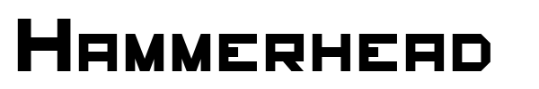 Hammerhead font