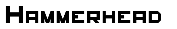 Hammerhead font preview