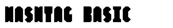 Hashtag Basic font