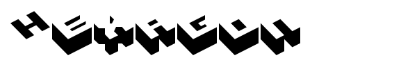 Hexagon font
