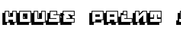 House Paint Shadow font