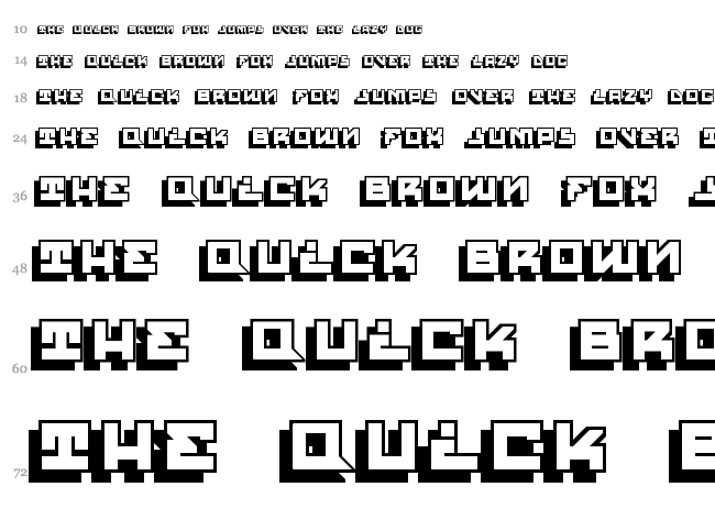 House Paint Shadow font waterfall
