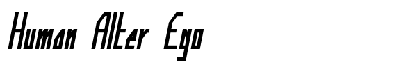 Human Alter Ego font