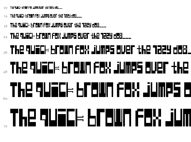 Hyperexcitability font waterfall