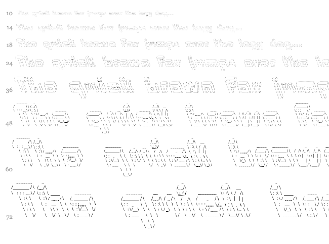 Internerd font waterfall