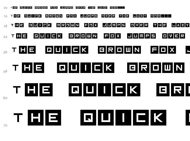 Inversionz font waterfall