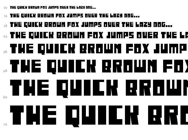 Iregula font waterfall