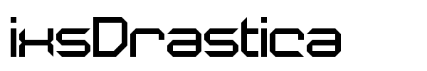 ixsDrastica font