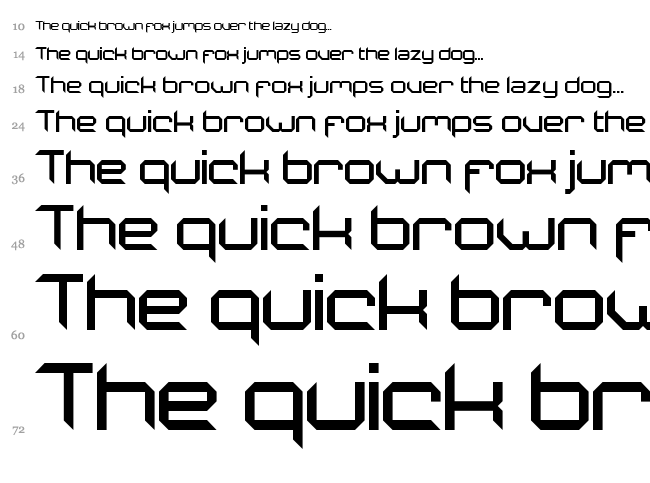 ixsDrastica font waterfall