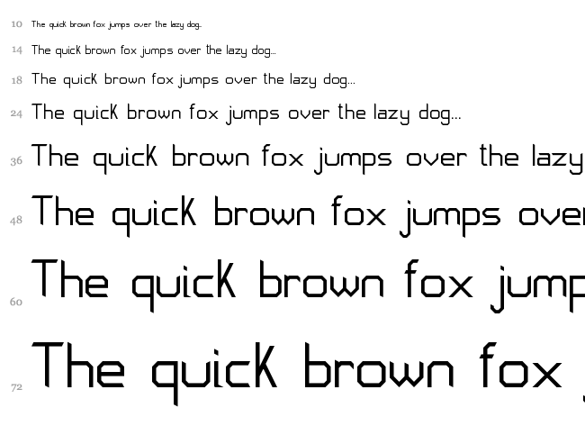 JD Neos font waterfall