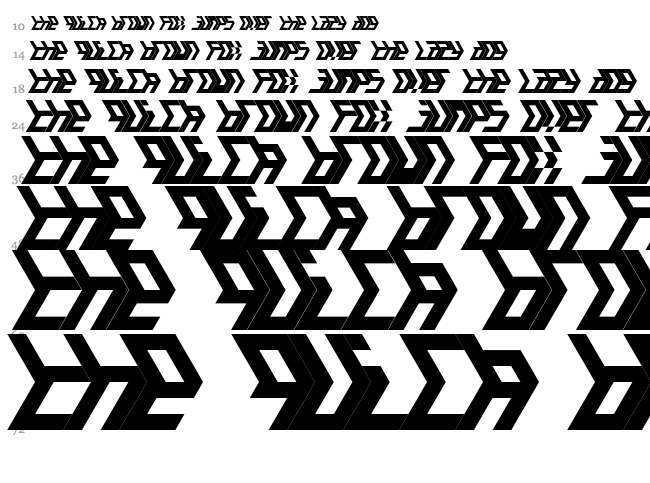 JI Amalgam font waterfall