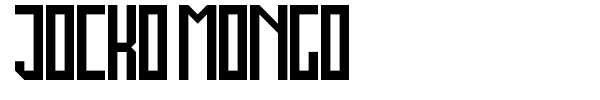 Jocko Mongo font