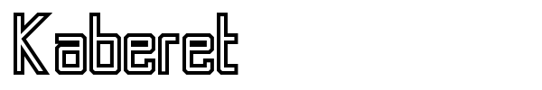 Kaberet font