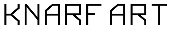 Knarf Art font preview
