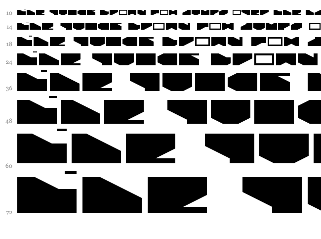 LDR#2 font waterfall