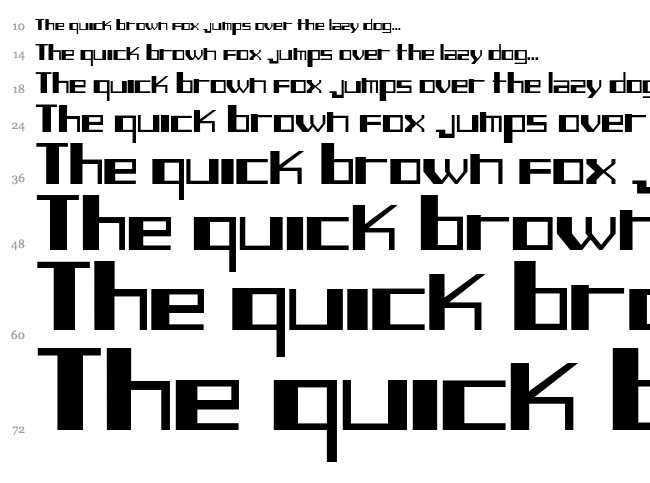 Linea font waterfall