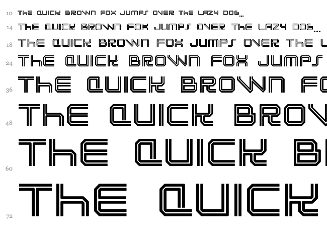 Lunasol font waterfall