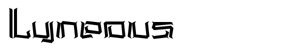 Lyneous font preview