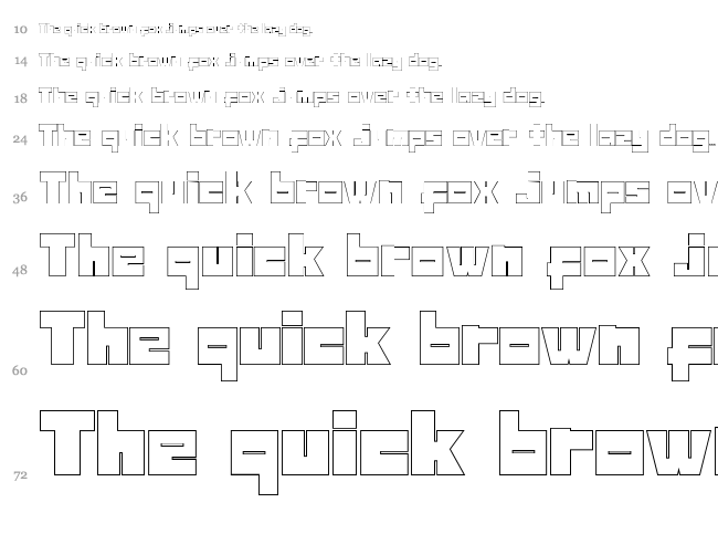 Maze Without Destination font waterfall