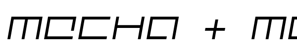 Mecha + Mechanic font