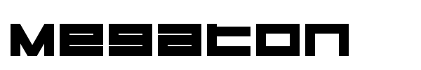 Megaton font